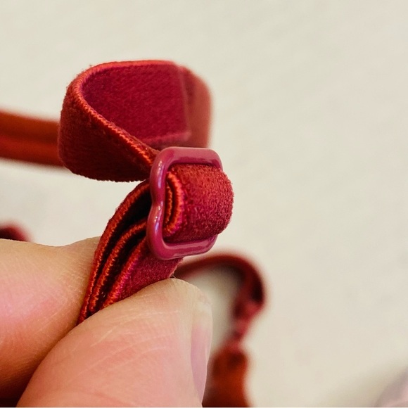 32D Victoria Secret Body By Victoria Lined Demi Bra Raspberry Lace Overlay - Picture 5 of 15